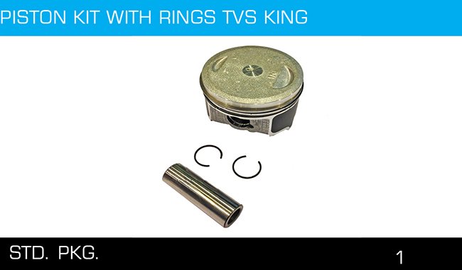 PISTON KIT WITH RING TVS KING PISTON KIT WITH RING TVS KING